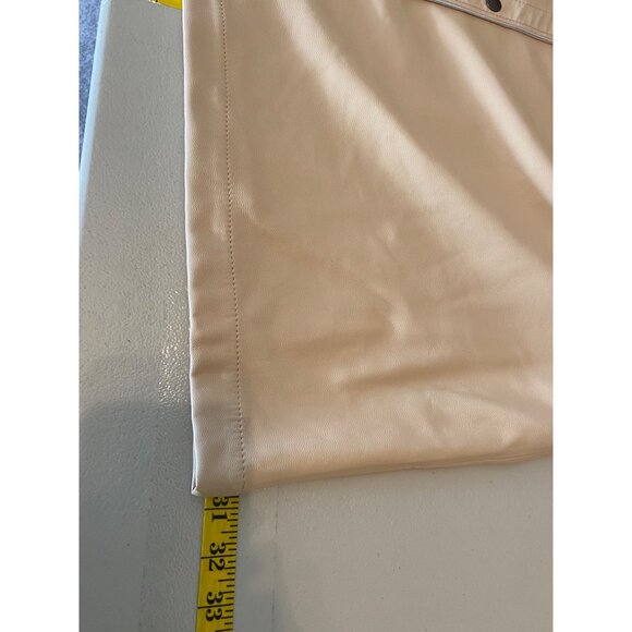 Levis XXLBeige Faux Leather Overshirt Jacket 100% Polyester Polyurethane Coated - Picture 10 of 11